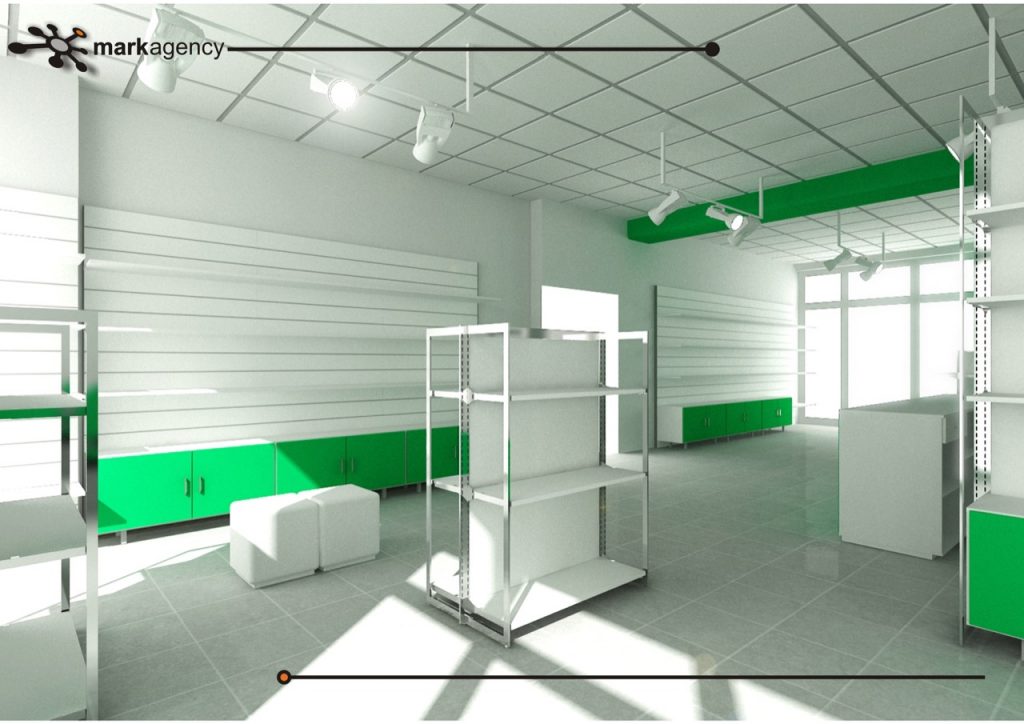 Progetto arredo negozio sanitaria Genova foto n.669