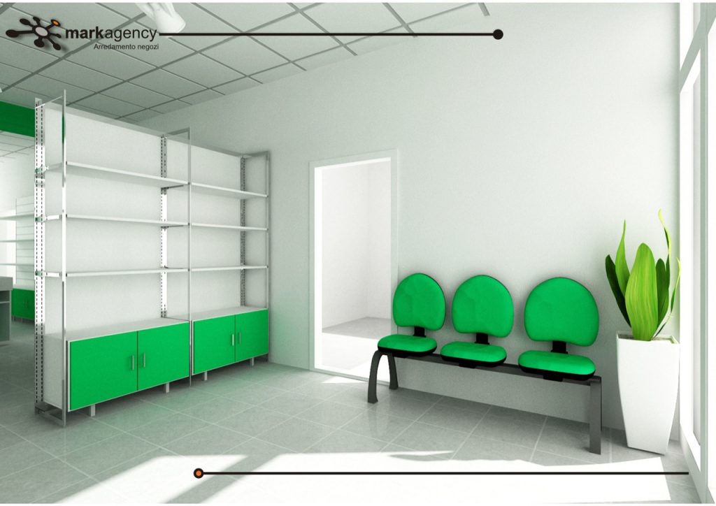 Progetto arredo negozio sanitaria Genova foto n.670