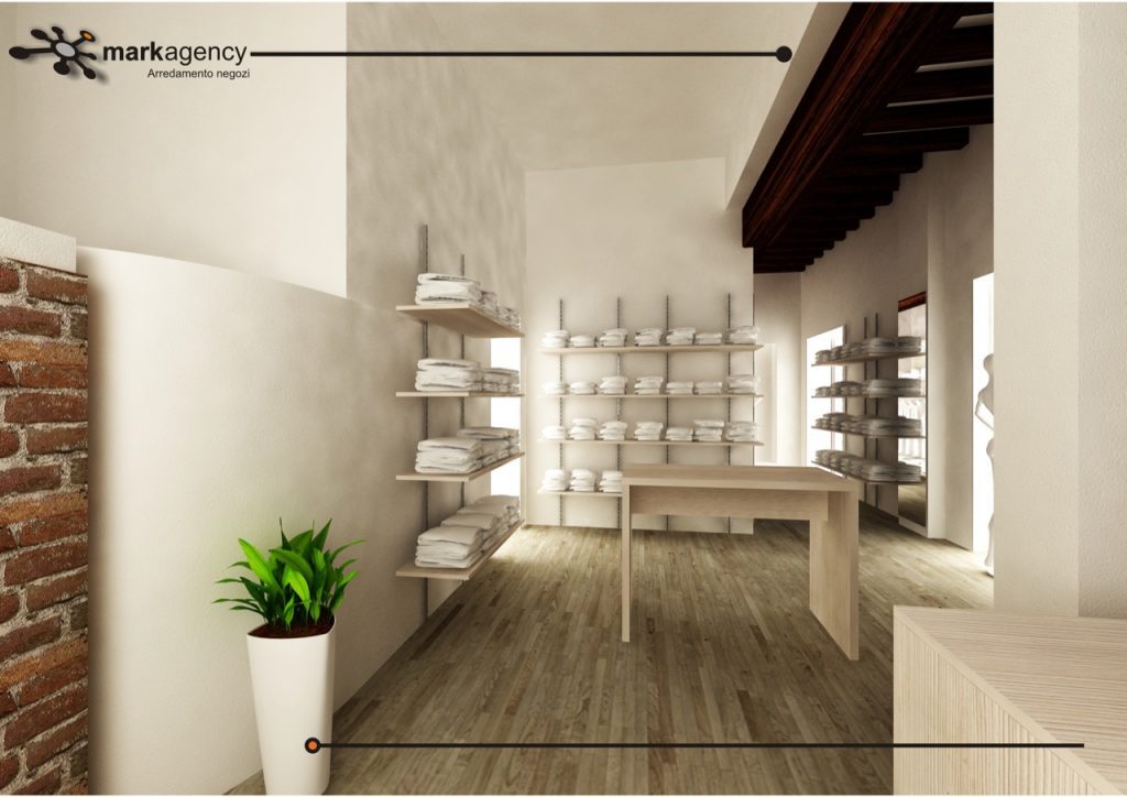 Progetto arredo negozio abbigliamento Rimini foto n.686