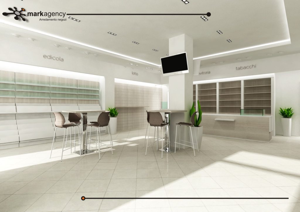 Progetto arredo negozio tabacchi Parma foto n.695
