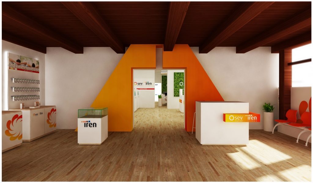 Progetto arredo negozio agenzie servizi San Marino foto n.1205
