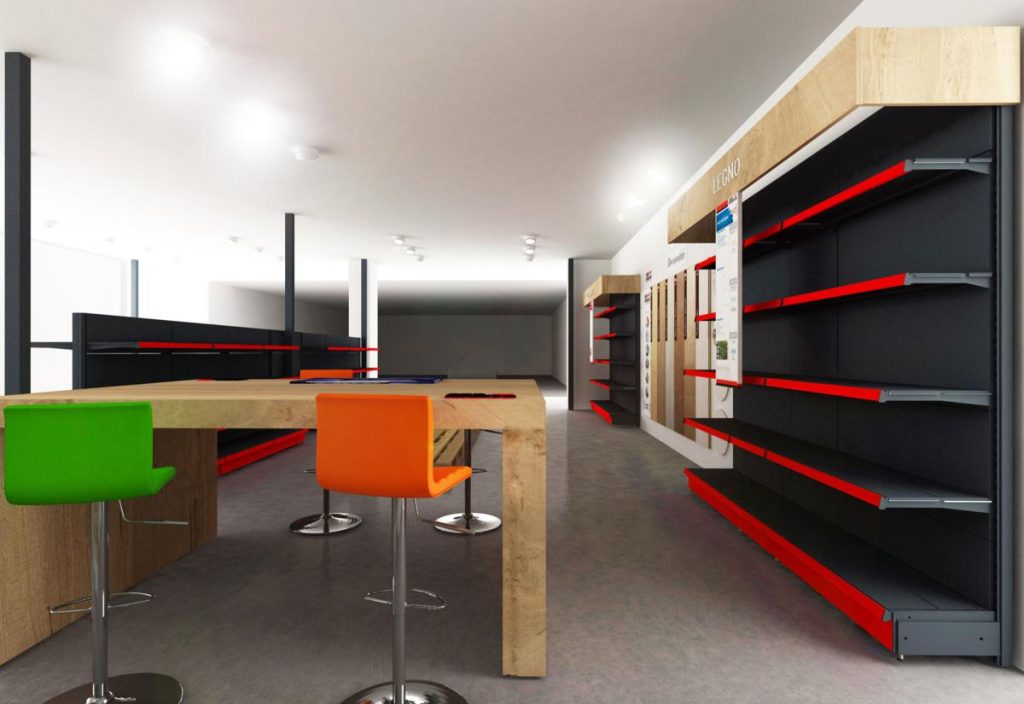 Progetto arredo negozio bricolage Bolzano foto n.2324