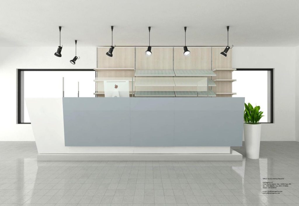 Progetto arredo negozio tabacchi Brescia foto n.2705