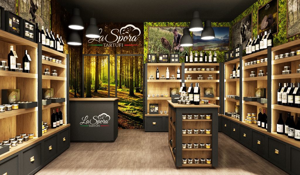 Progetto arredo negozio alimentari Salerno foto n.17339