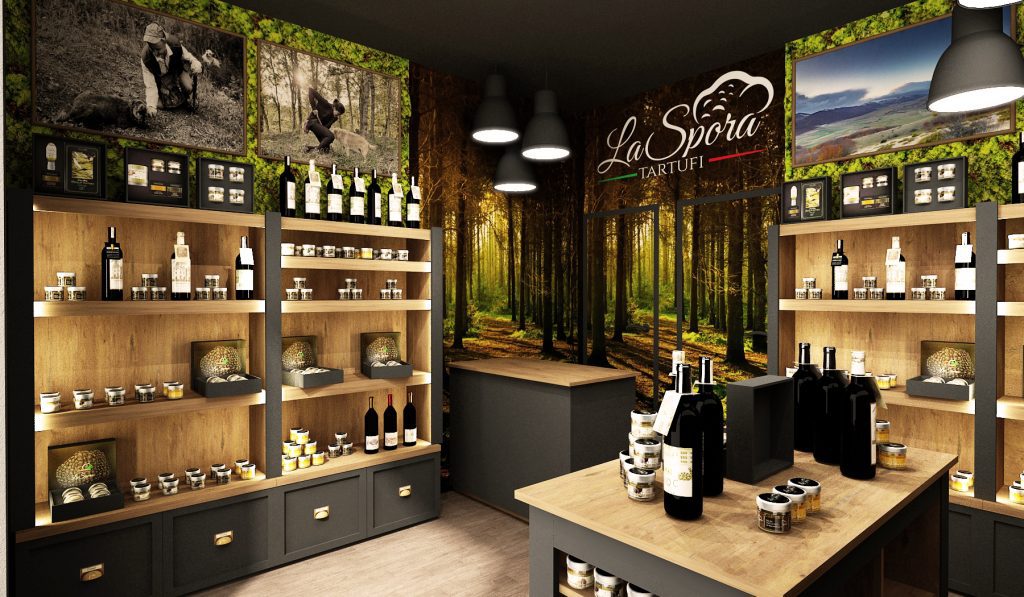 Progetto arredo negozio alimentari Salerno foto n.17340