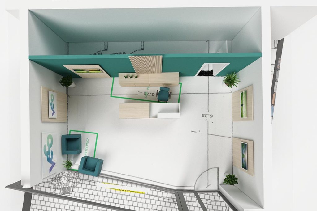Progetto arredo negozio agenzie servizi Pozzuoli foto n.15920