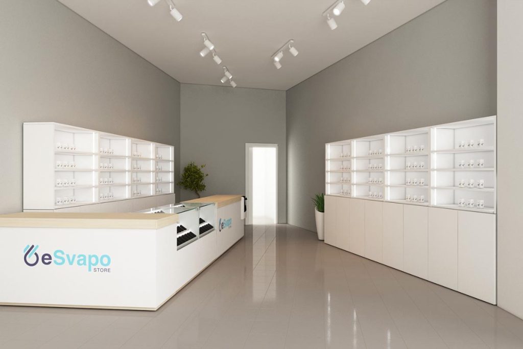 Progetto arredo negozio svapo Barletta-Andria-Trani foto n.15942