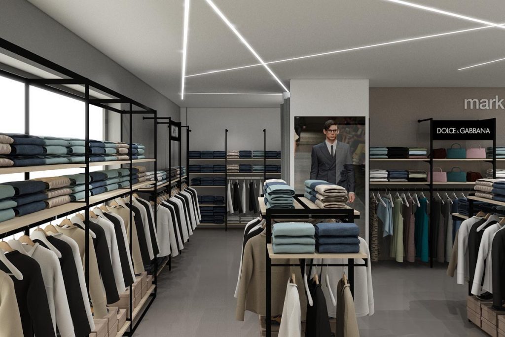 Progetto arredo negozio abbigliamento Modena foto n.15916