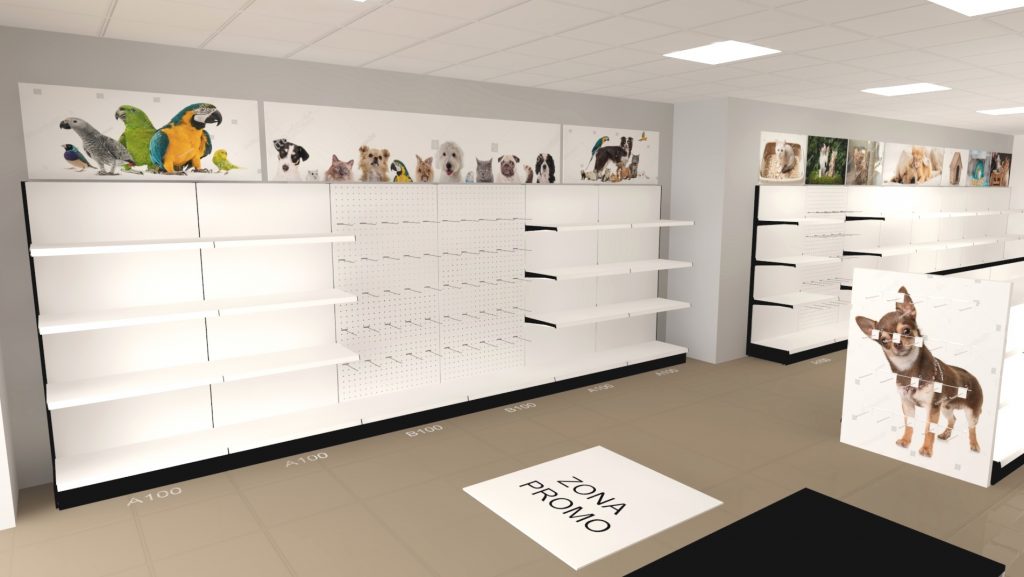 Progetto arredo negozio pet market Comiso foto n.4741