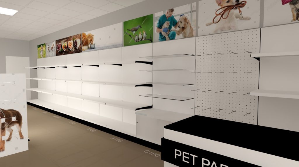Progetto arredo negozio pet market Comiso foto n.4743
