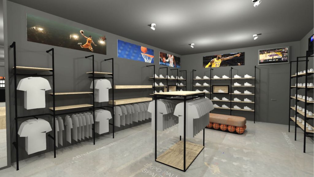Progetto arredo negozio articoli sportivi Faenza foto n.13407