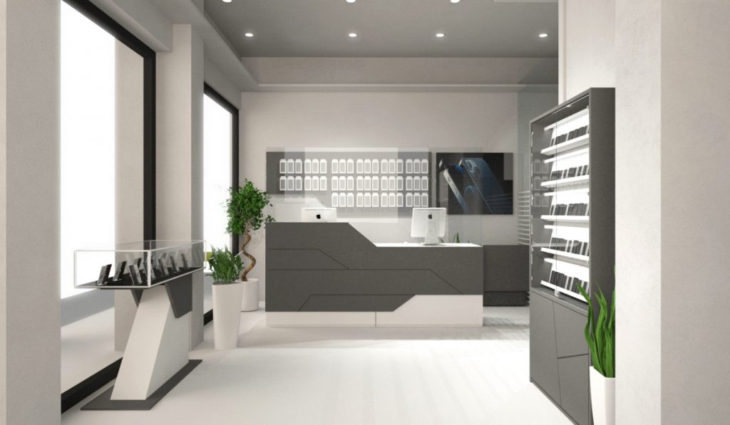 Arredamento negozio telefonia