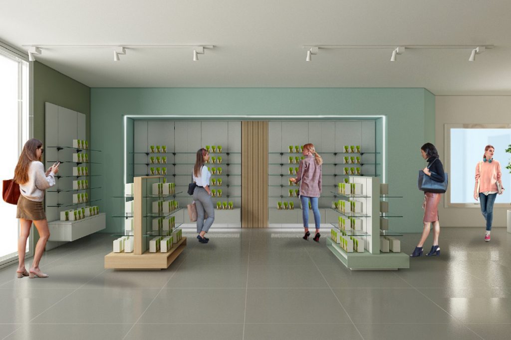 progetto arredo parafarmacia