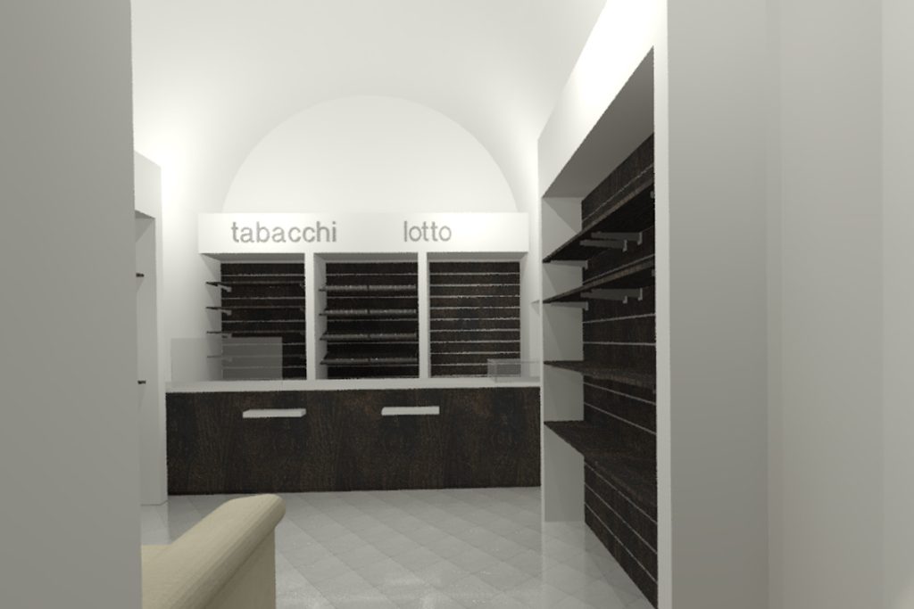 Progetto arredo negozio tabacchi Asiago foto n.15287
