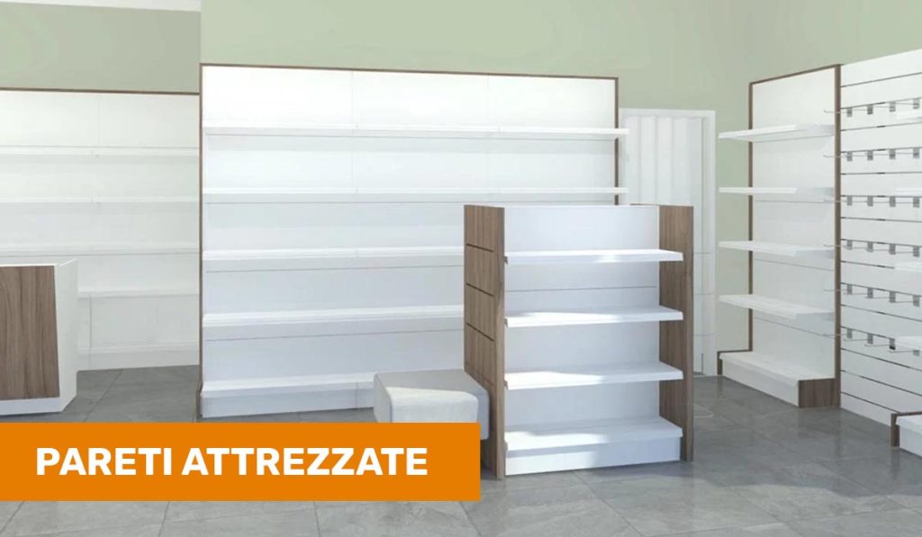 parete attrezzata negozio
