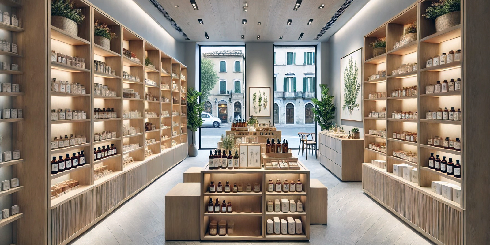 Arredamento per negozi di cosmesi
