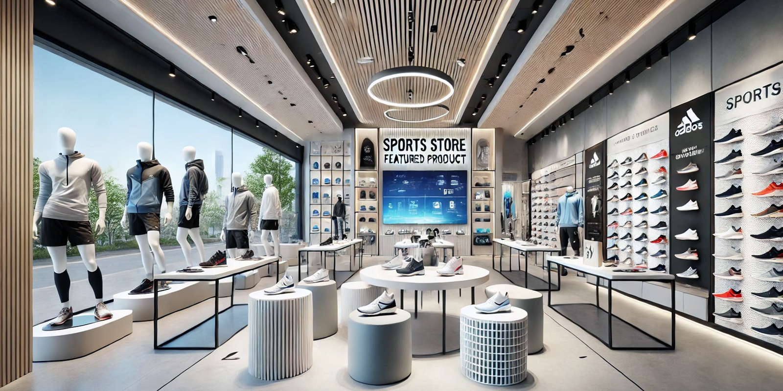 Espositori per calzature sportive calzature, design dinamico, esposizione ottimizzata, materiali resistenti