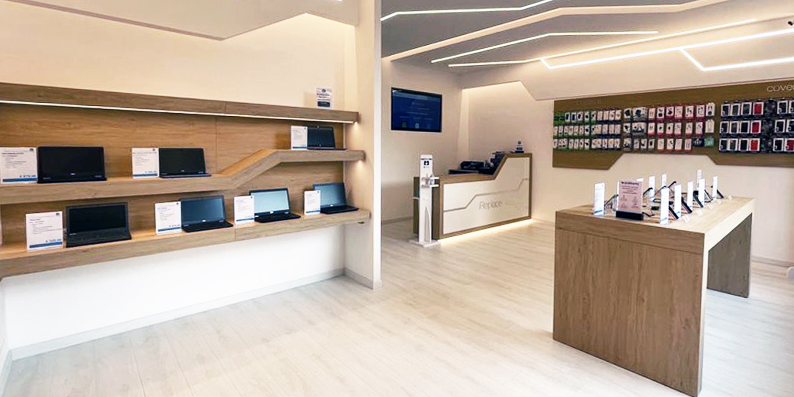 Arredamento per negozio di telefonia