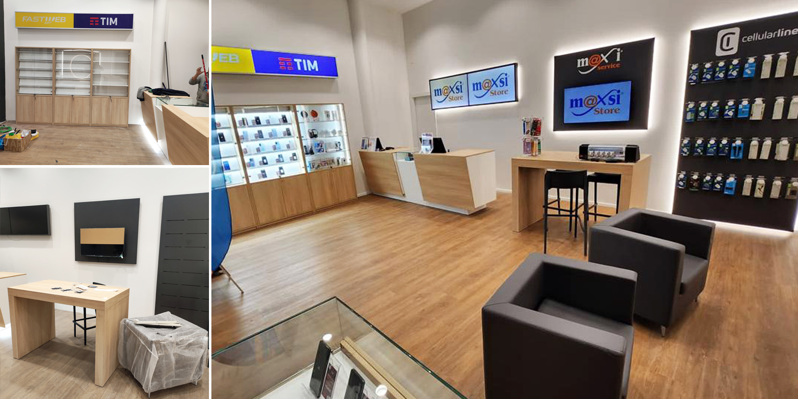Arredamento per negozio di telefonia