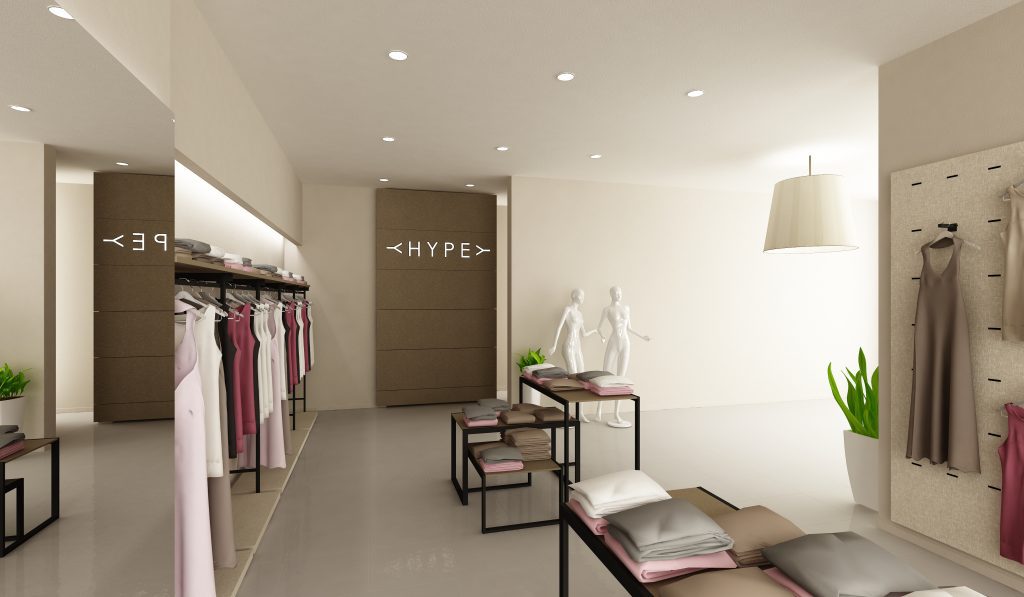 Progetto arredo negozio abbigliamento Rimini foto n.17331