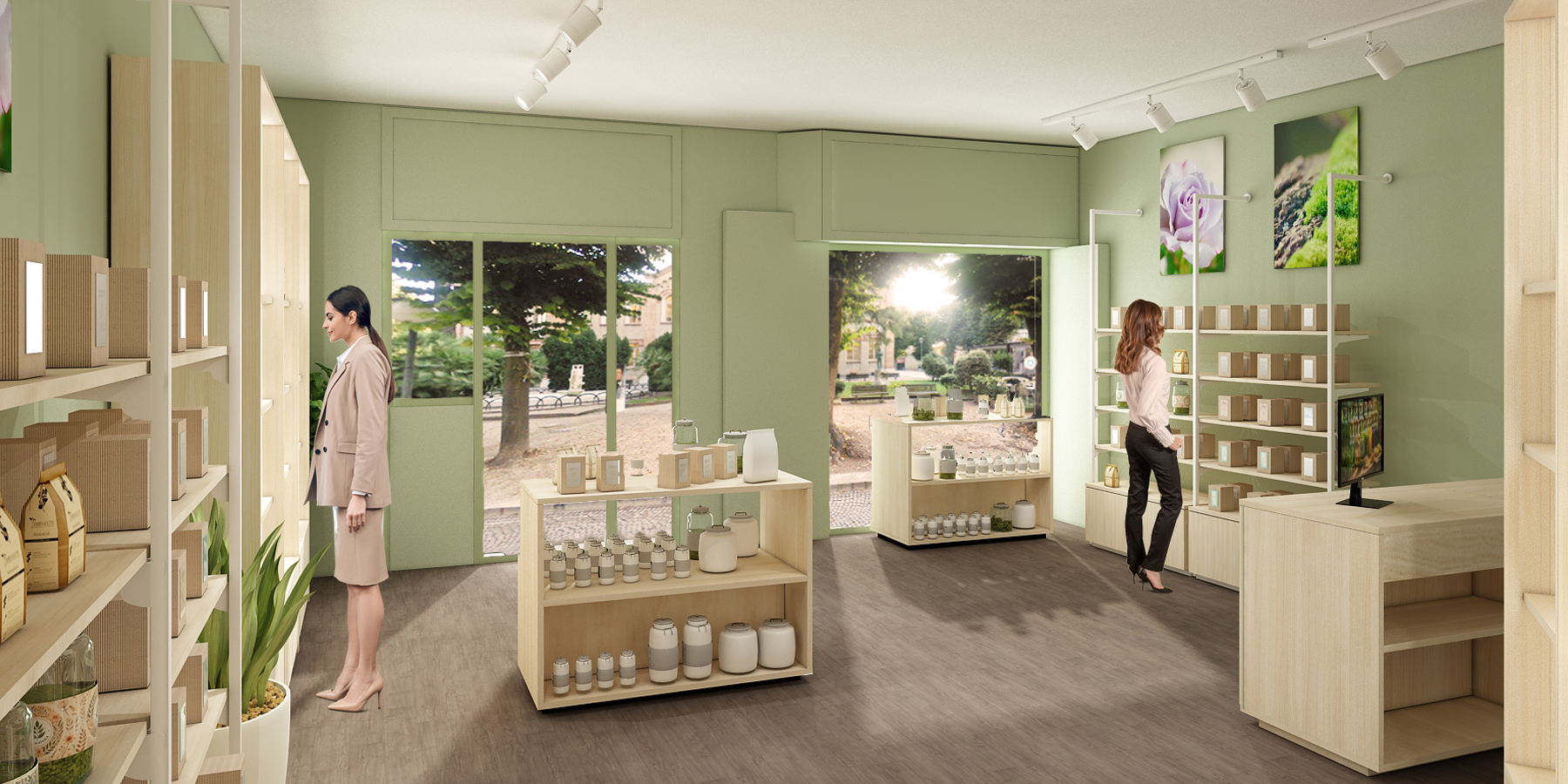 Arredamento per Cosmetica naturale