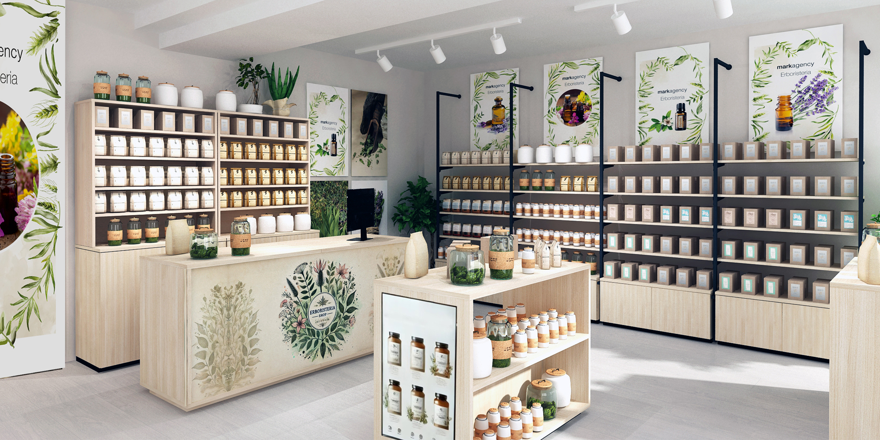 Arredamento per Cosmetica naturale